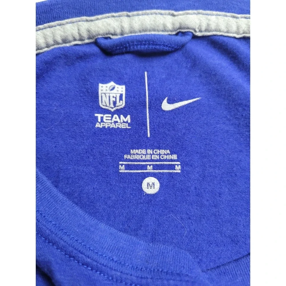 NIKE NFL Team Apparel New York Giants Blue Short Sleeve T-Shirt Women's M
